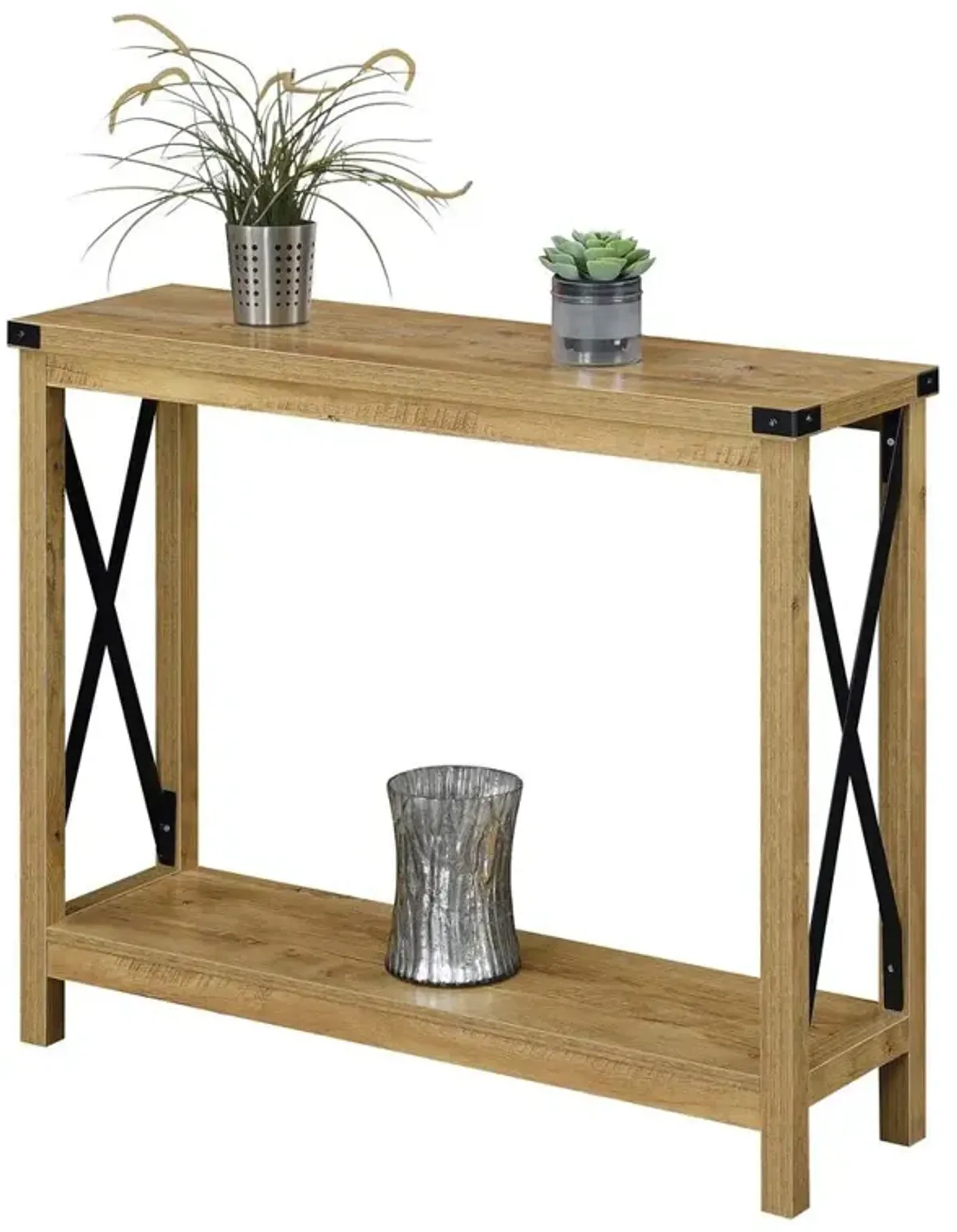 Convenience Concepts Durango Console Table, English Oak/Black