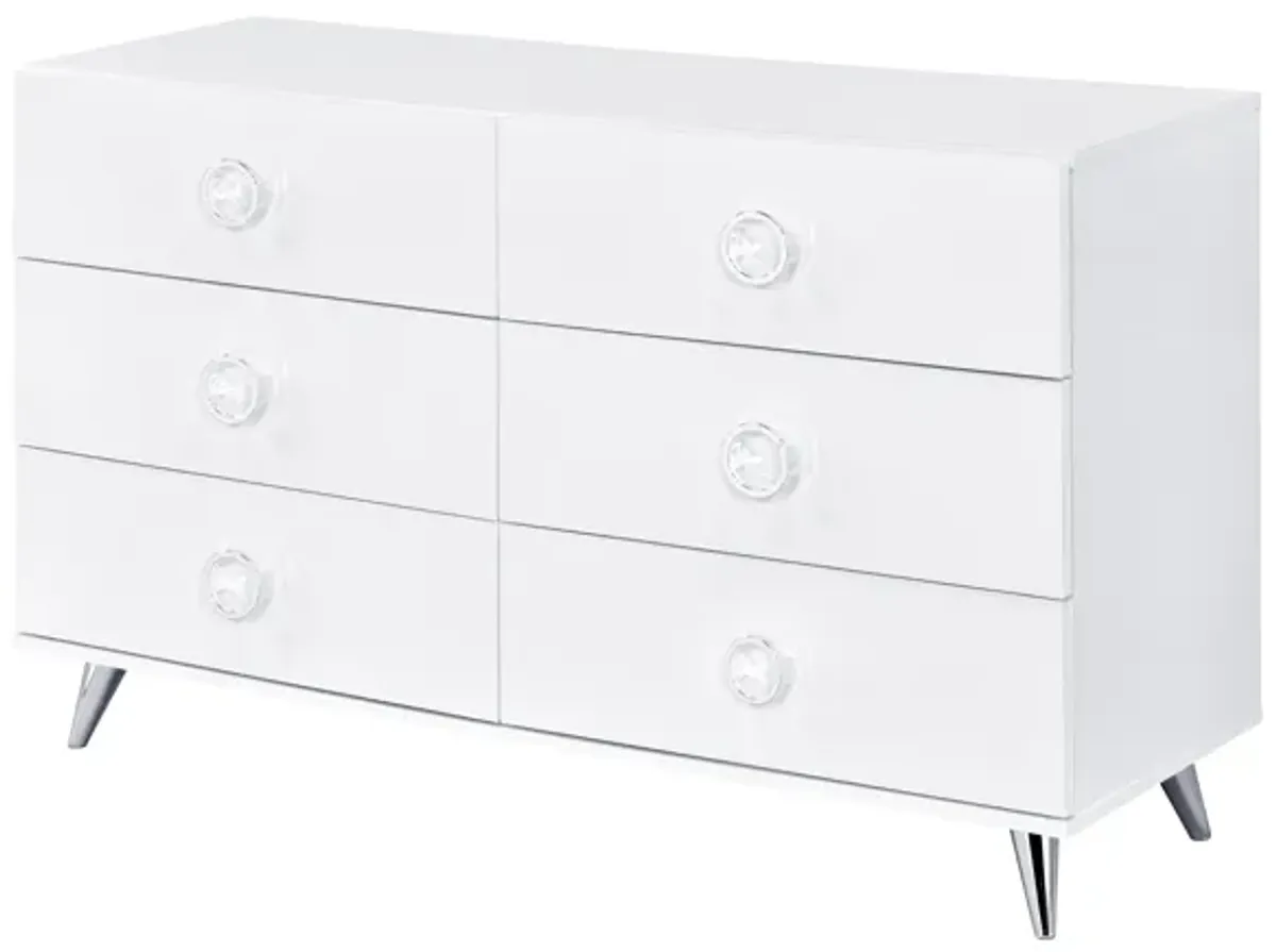 ACME Perse Dresser, White Finish