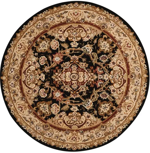 Nourison 2000 2028 Black 4' x Round Rug