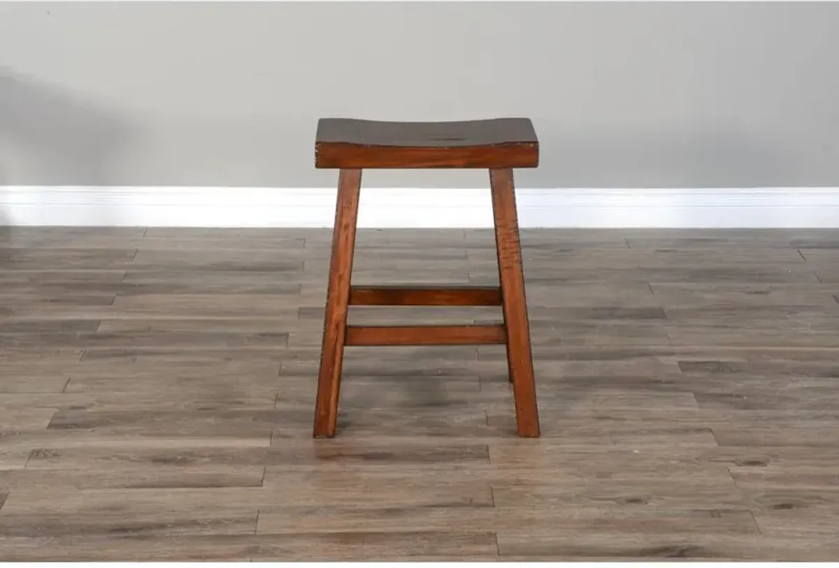 Sunny Designs Counter Saddle Seat Stool, Wood Seat