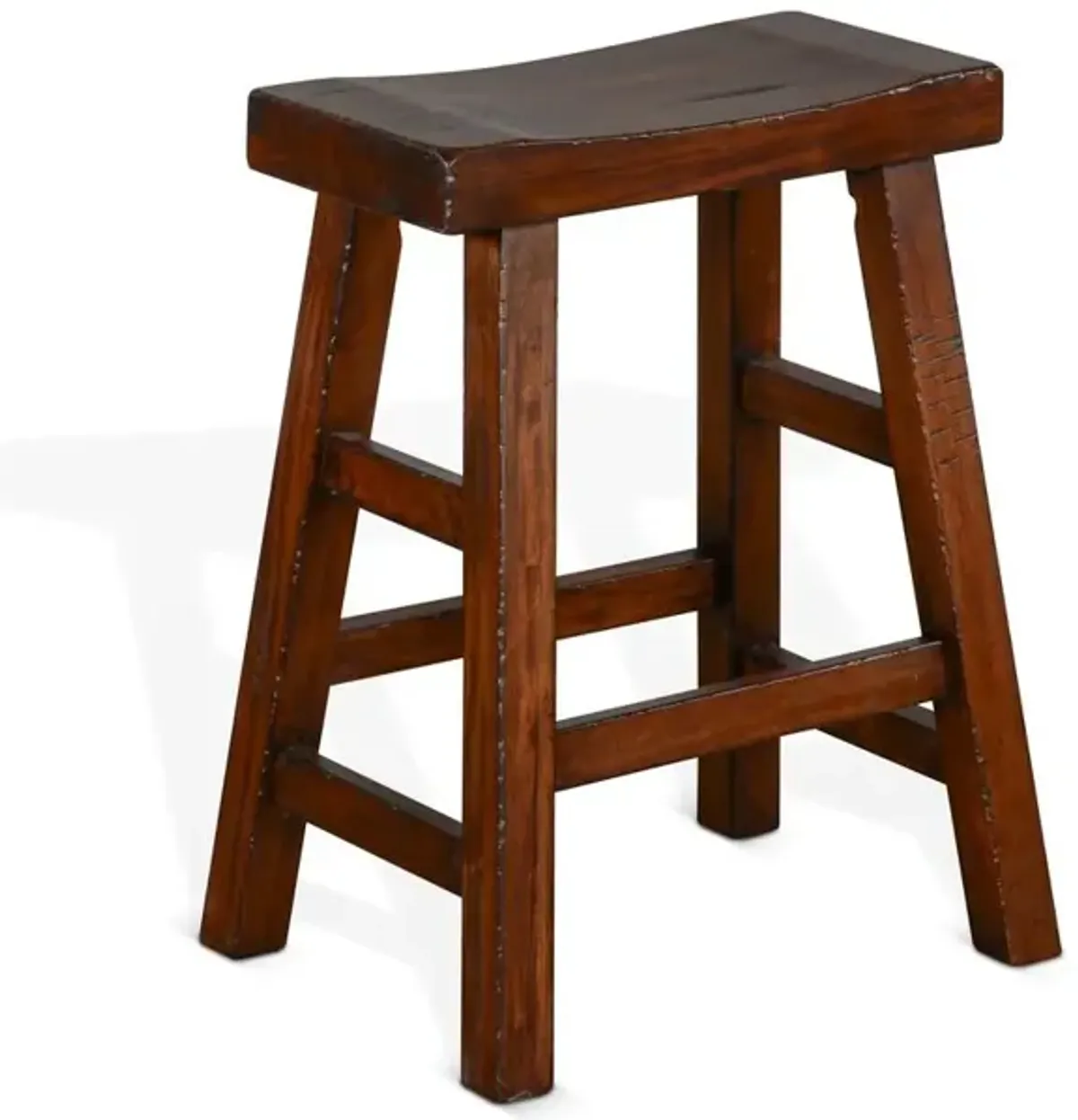 Sunny Designs Counter Saddle Seat Stool, Wood Seat