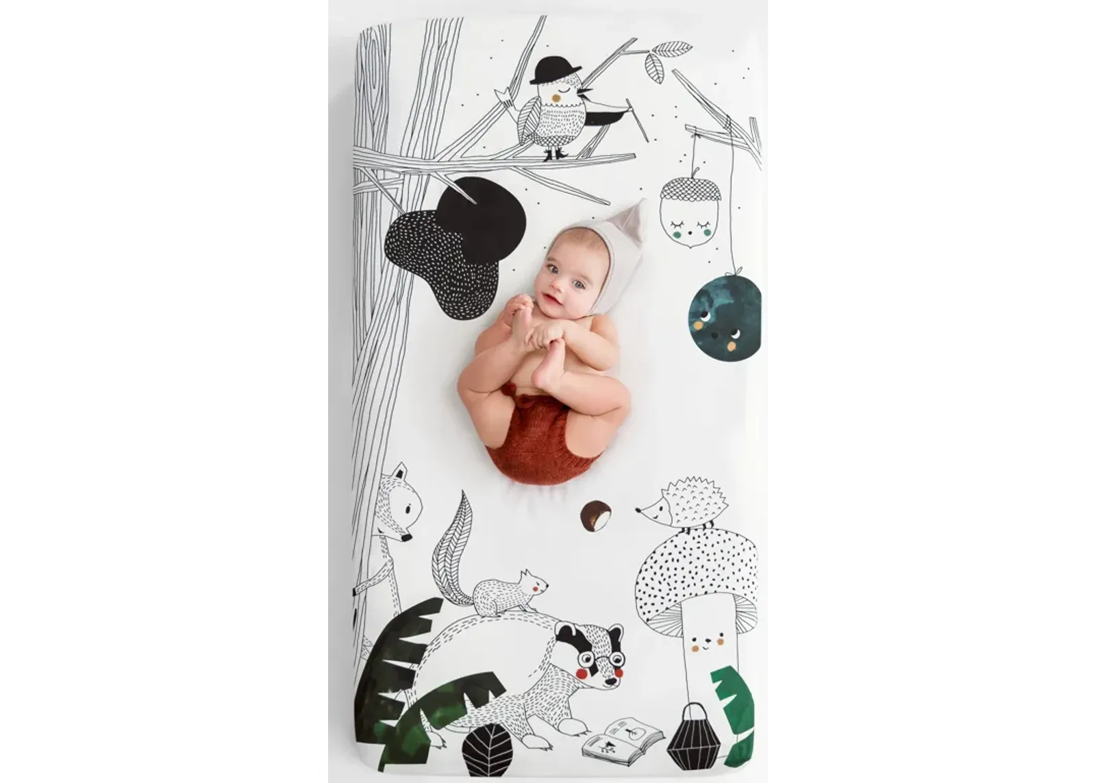 Woodland Dreams 100% Cotton Fitted Crib Sheet