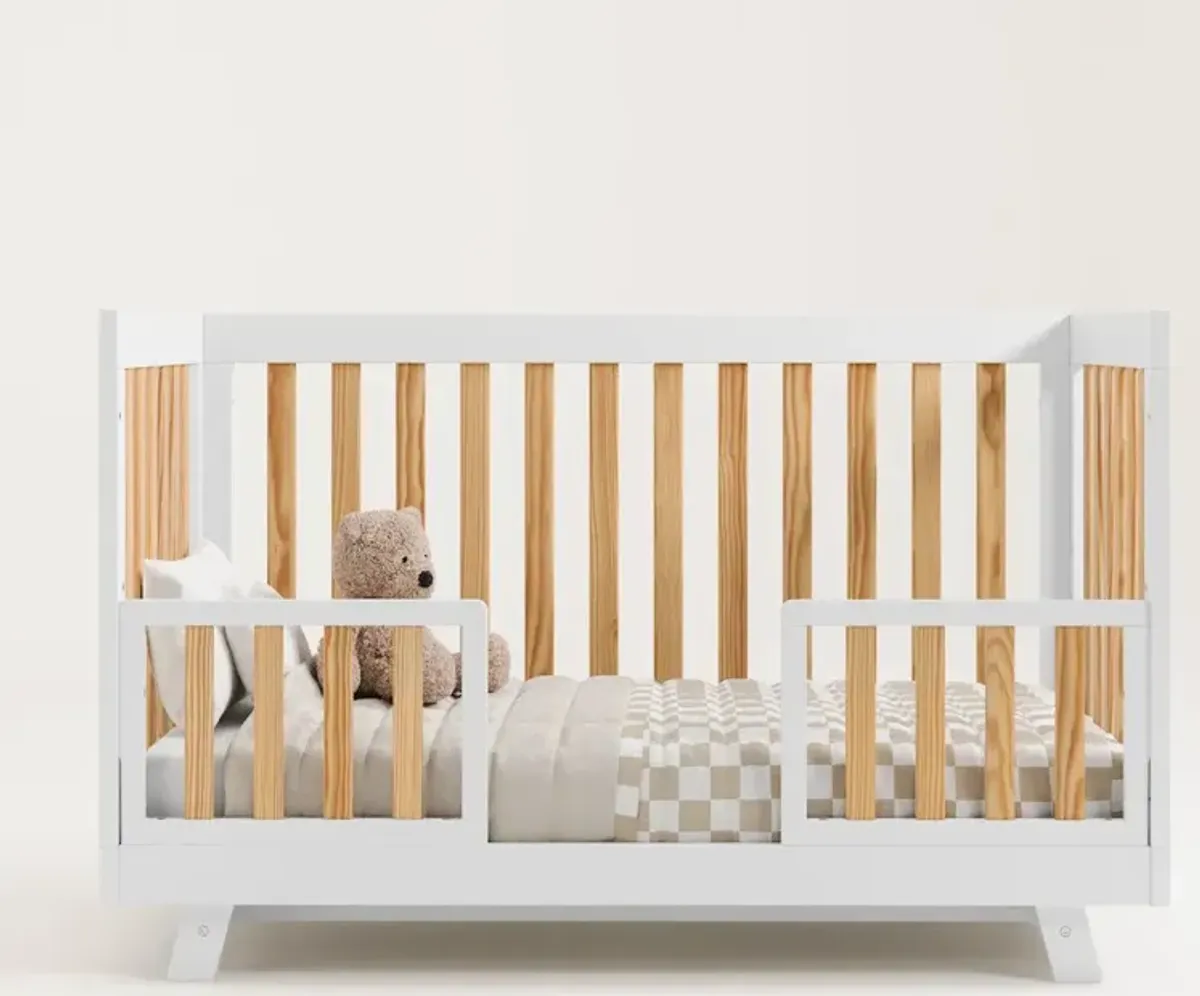 Storkcraft Beckett 3-in-1 Convertible Crib (White with Natural)