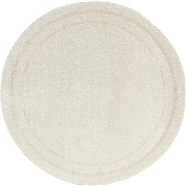 Nourison Essentials NRE02 Ivory/Gold 8' x Round Rug