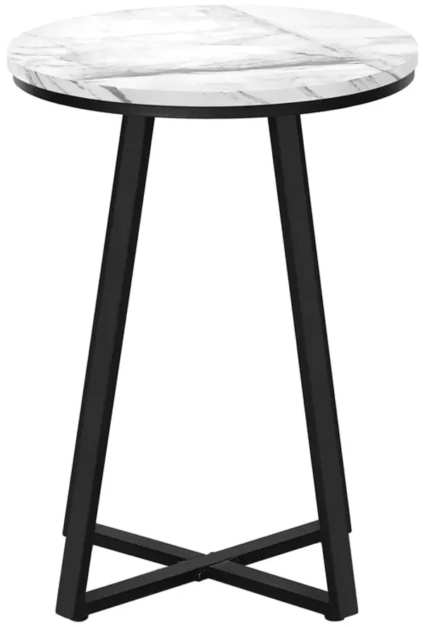 Modern Round Accent Table, Ideal for Sofa Side or Bedside Use in Any Room