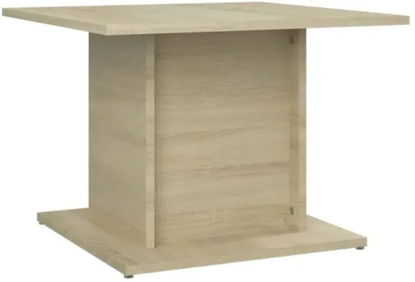 vidaXL Coffee Table Sonoma Oak 21.9"x21.9"x15.7" Engineered Wood