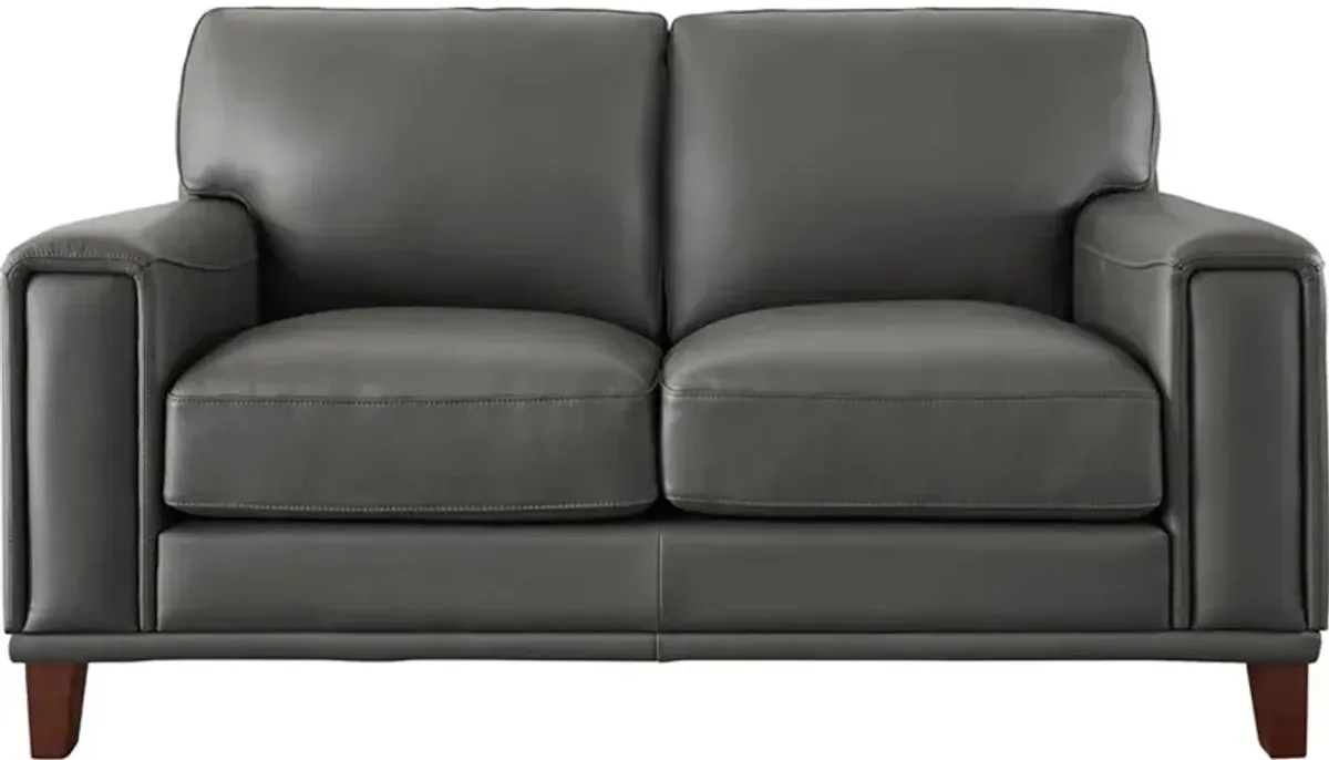 Hayward Top Grain Leather Loveseat