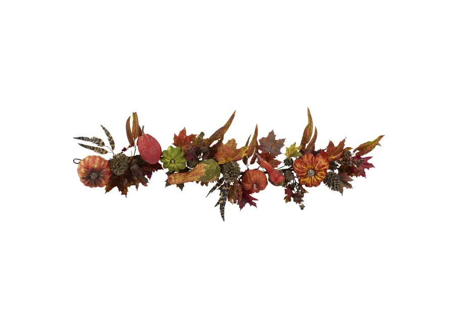 HomPlanti 54" Pumpkin & Gourd Garland