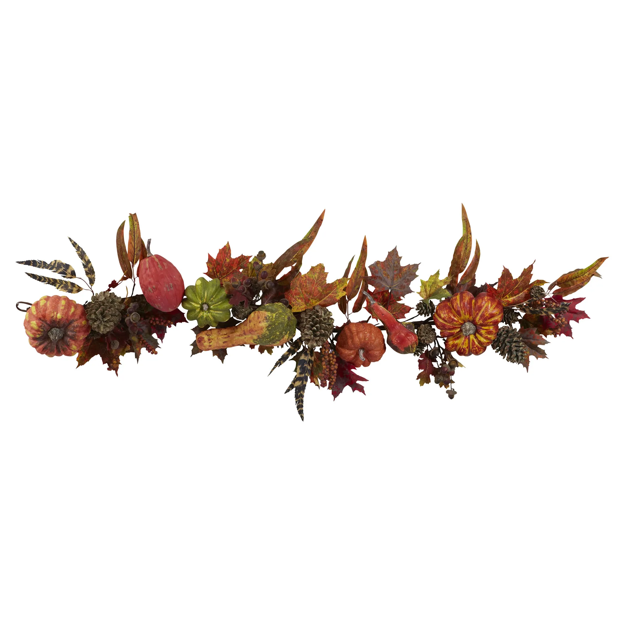 HomPlanti 54" Pumpkin & Gourd Garland