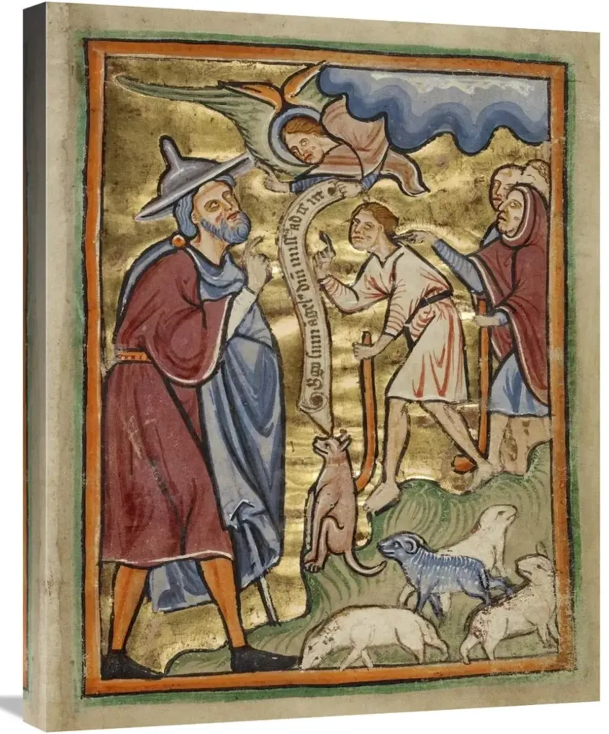 The Angel Appearing to Joachim-Canvas Art-22x28