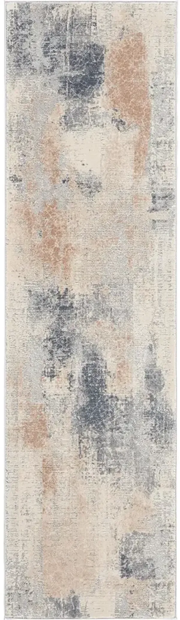 Rustic Textures RUS02 Beige/Gray 2'2" x 7'6" Rug