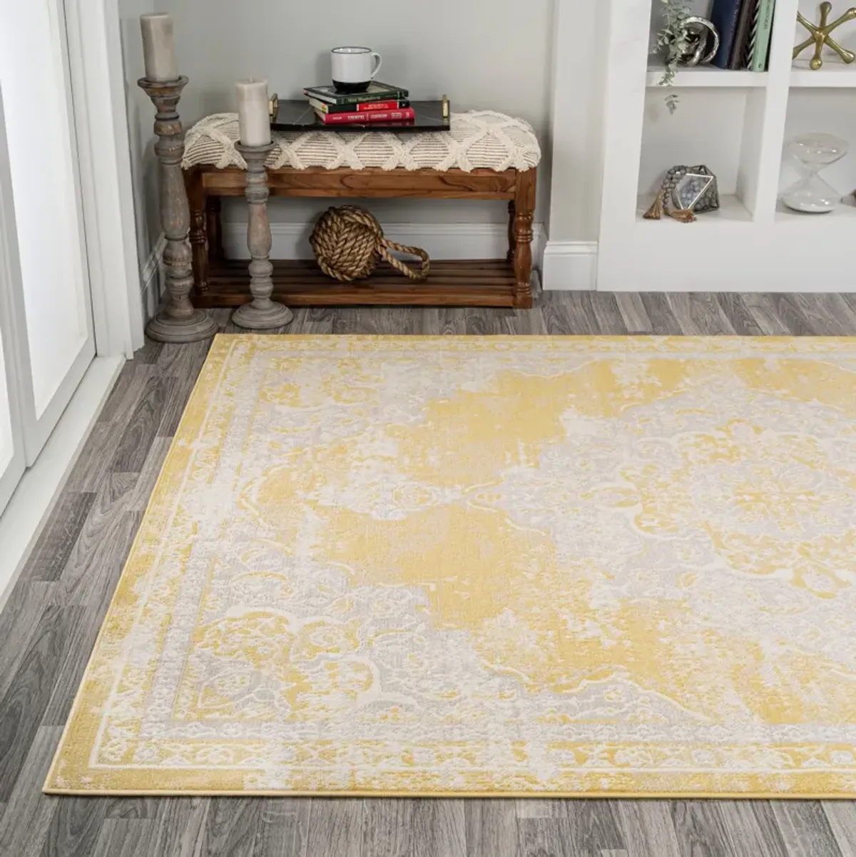 Alhambra Ornate Medallion Modern Area Rug