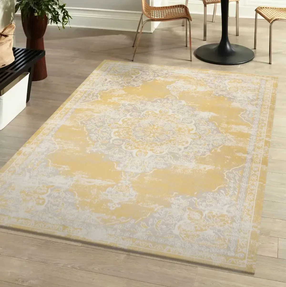 Alhambra Ornate Medallion Modern Area Rug