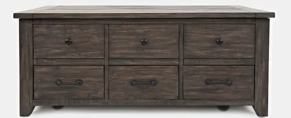 Jofran Rustic Reclaimed Solid Wood 48 Farmhouse Harris Lift-Top Coffee Table