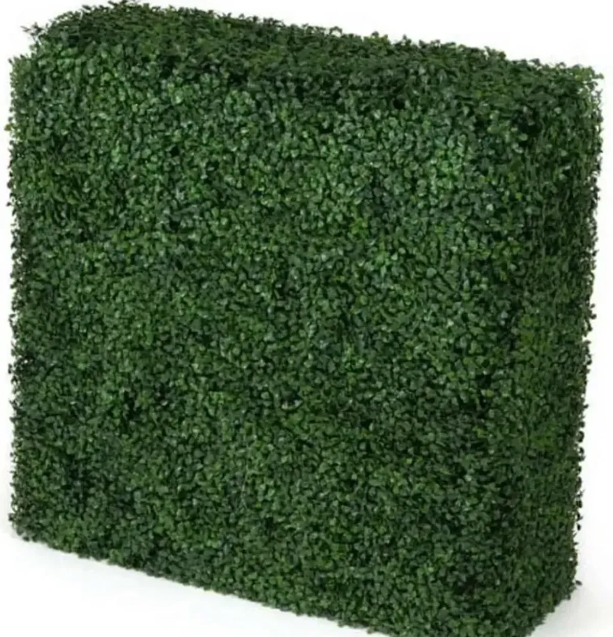 Premium Two Tone Green Artificial Boxwood Hedge 30"L x 30"H Commercial Grade UV Resistant