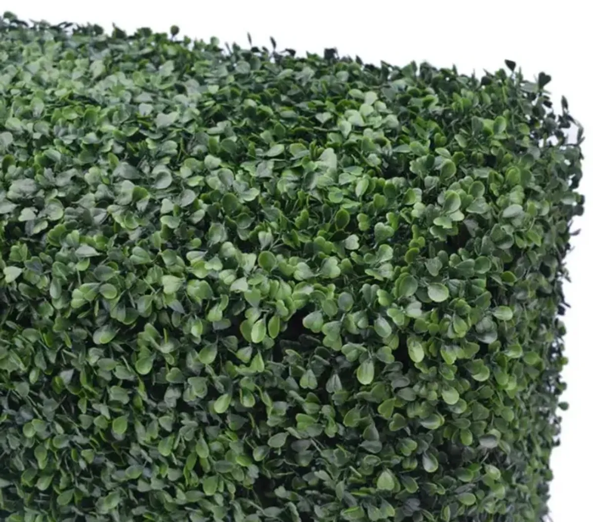 Premium Two Tone Green Artificial Boxwood Hedge 30"L x 30"H Commercial Grade UV Resistant