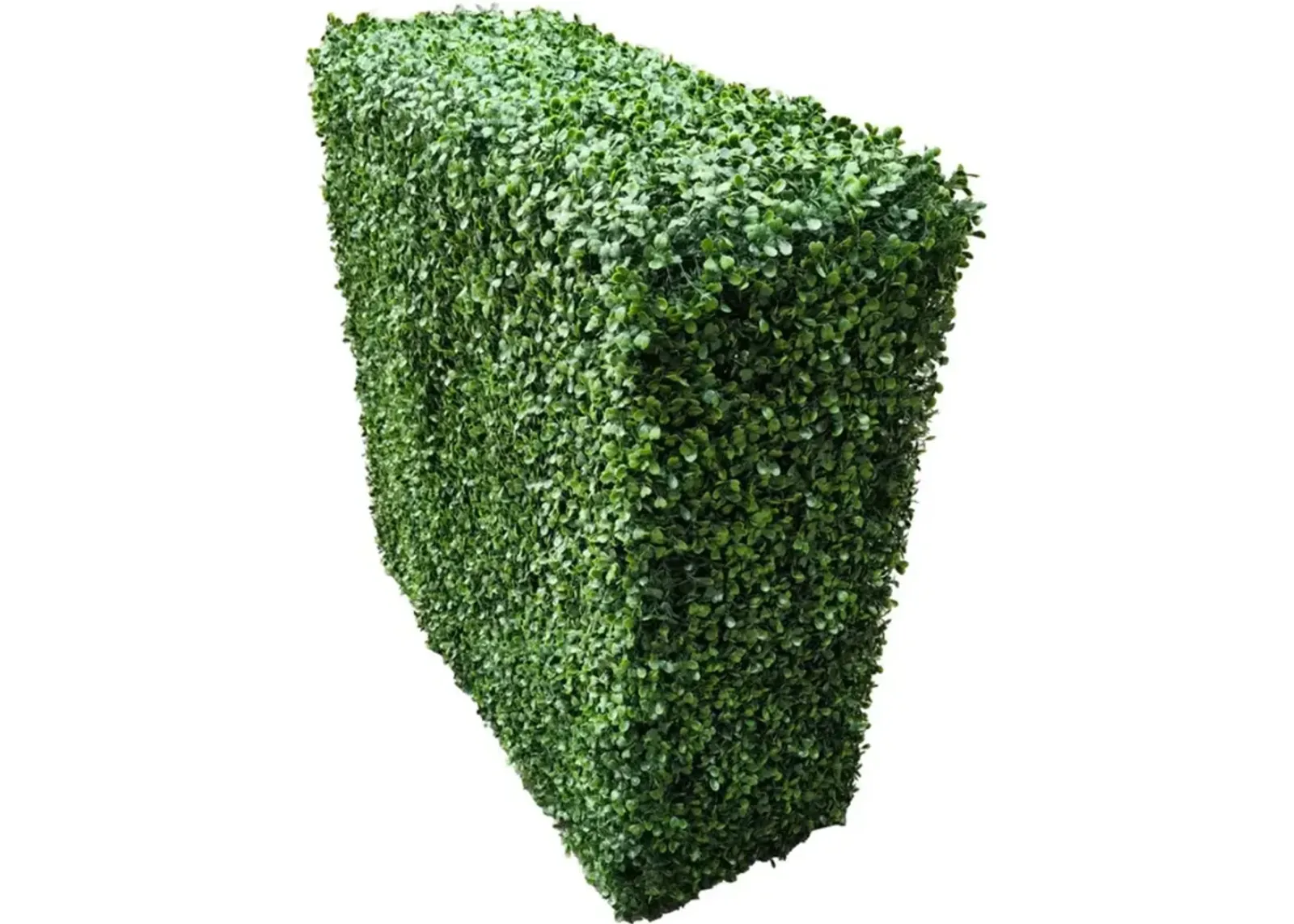 Premium Two Tone Green Artificial Boxwood Hedge 30"L x 30"H Commercial Grade UV Resistant