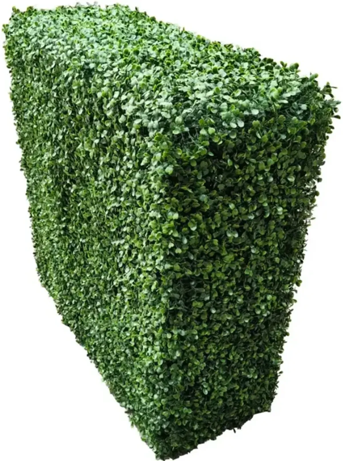 Premium Two Tone Green Artificial Boxwood Hedge 30"L x 30"H Commercial Grade UV Resistant