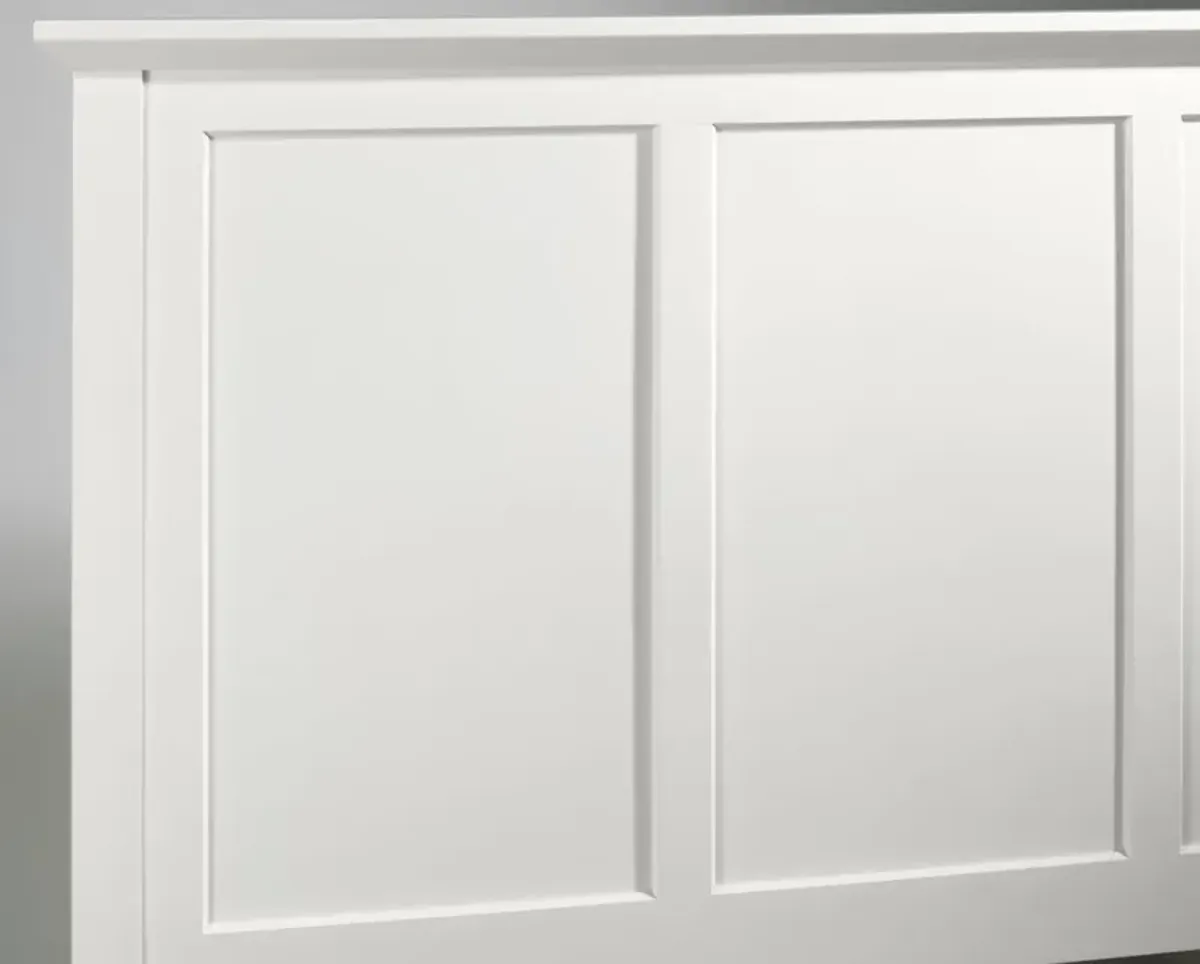 Paragon Queen-size Panel Bed in White