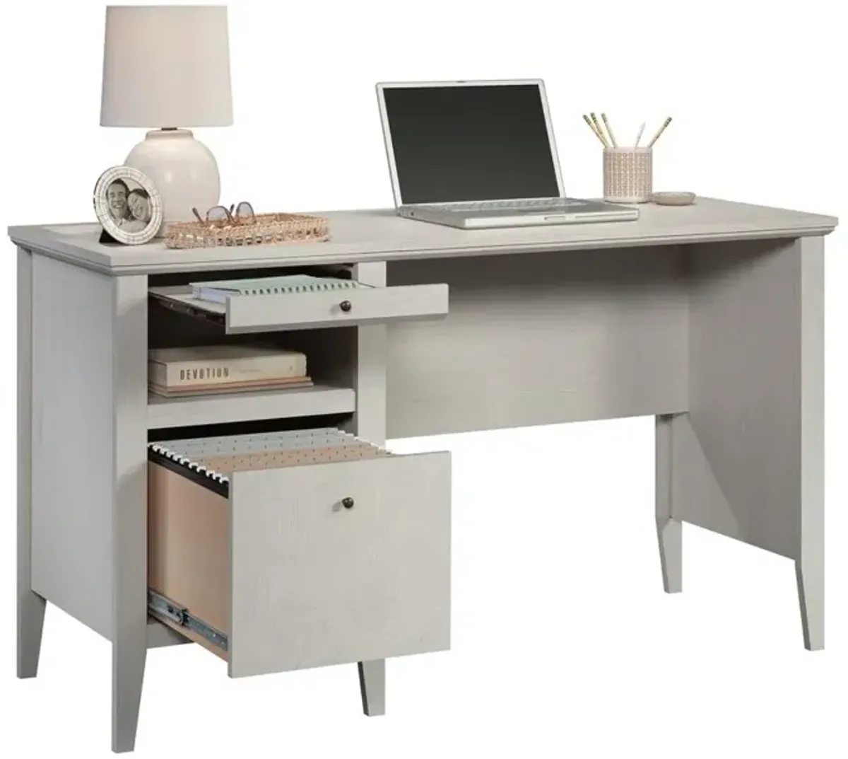 Sauder Larkin Ledge Single Ped Desk