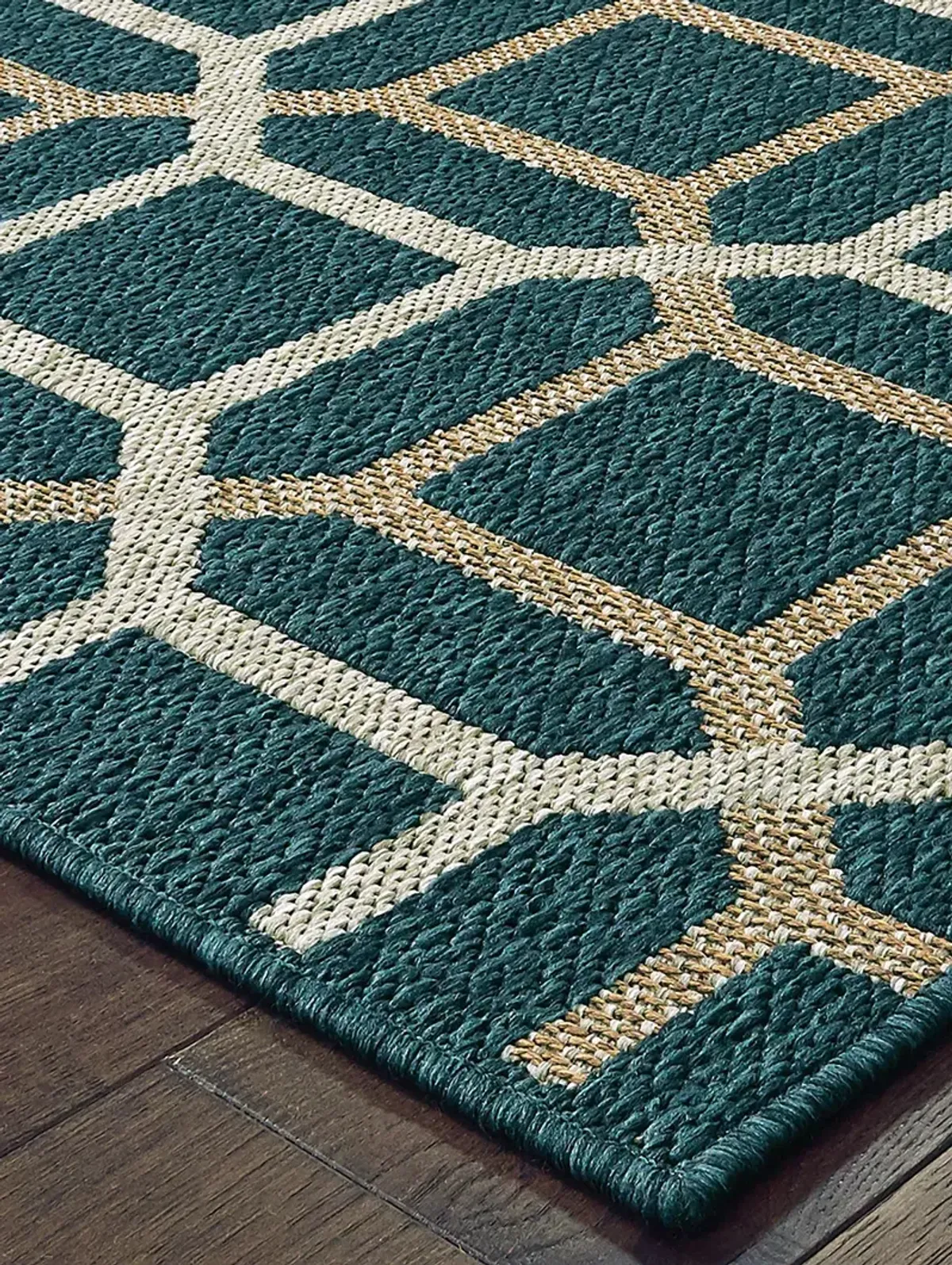 Latitude 3'3" x 5' Blue Rug