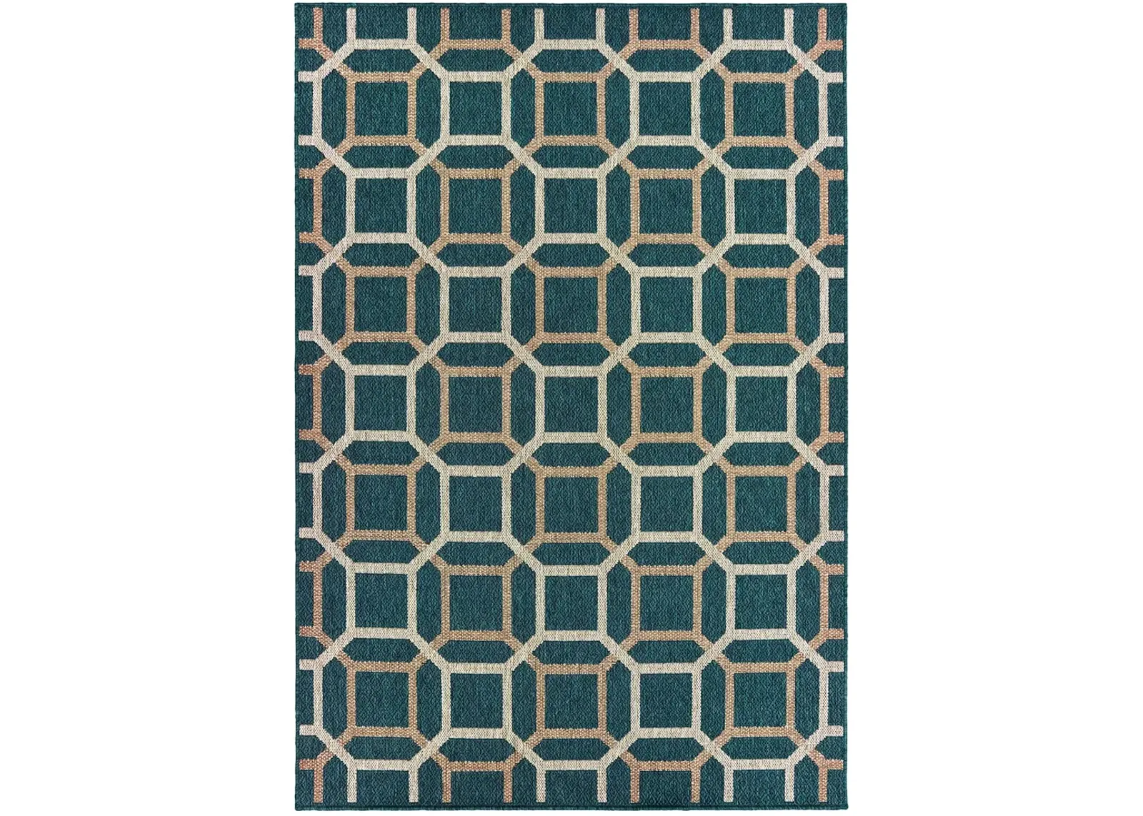 Latitude 3'3" x 5' Blue Rug