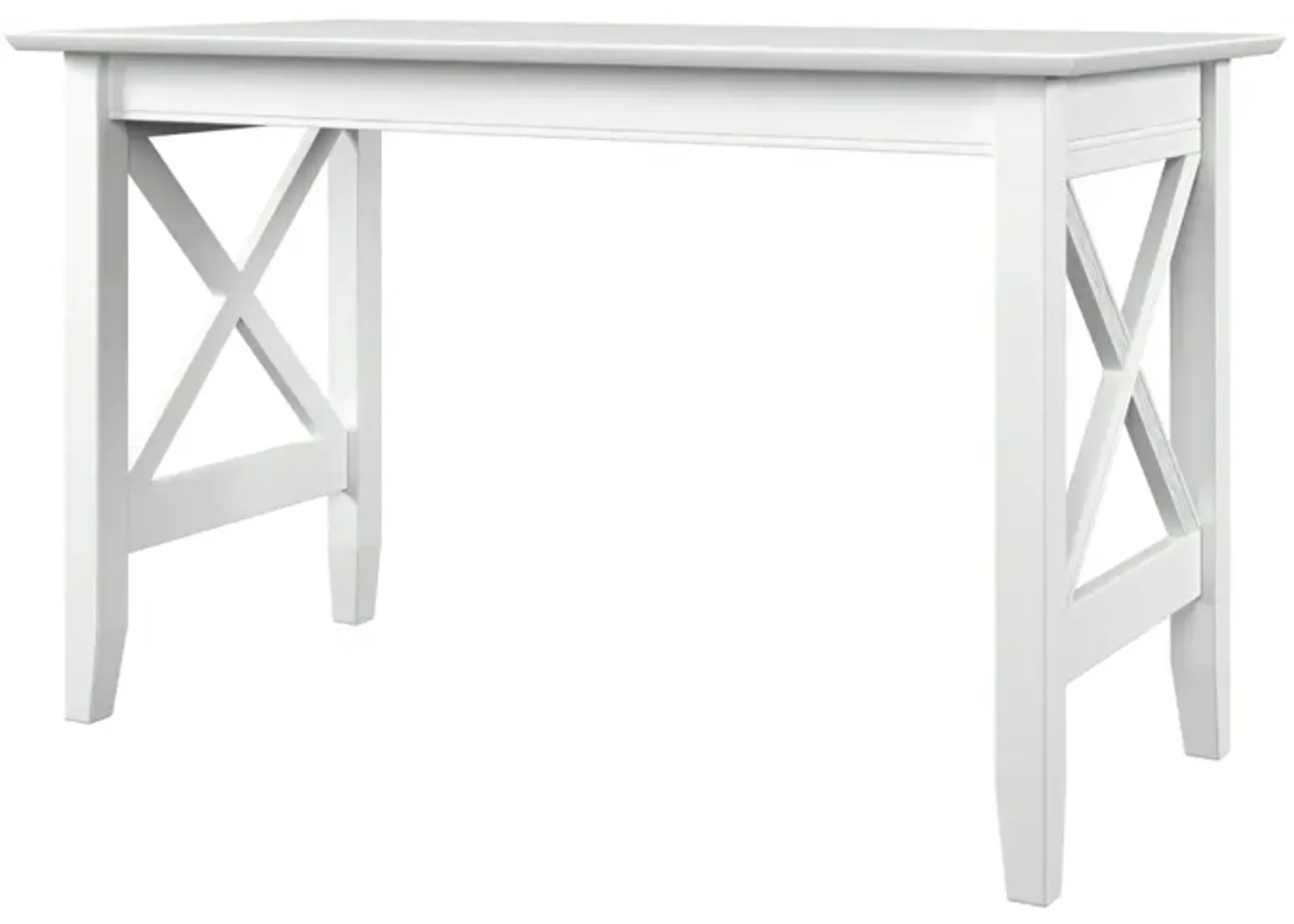 Atlantic Furniture X Design Desk with Surface Mount USB Charger in White