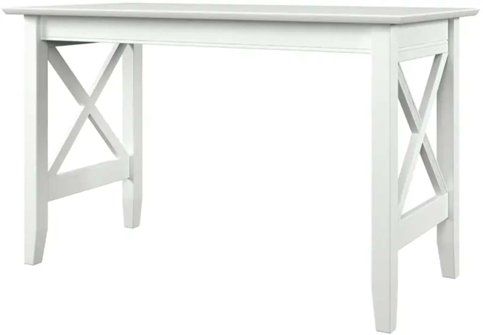 Atlantic Furniture X Design Desk with Surface Mount USB Charger in White