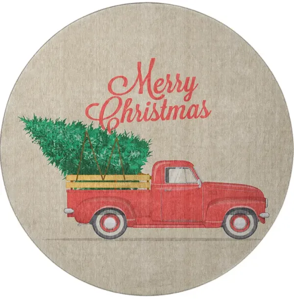 Merry & Bright MY4 8' Round Rug