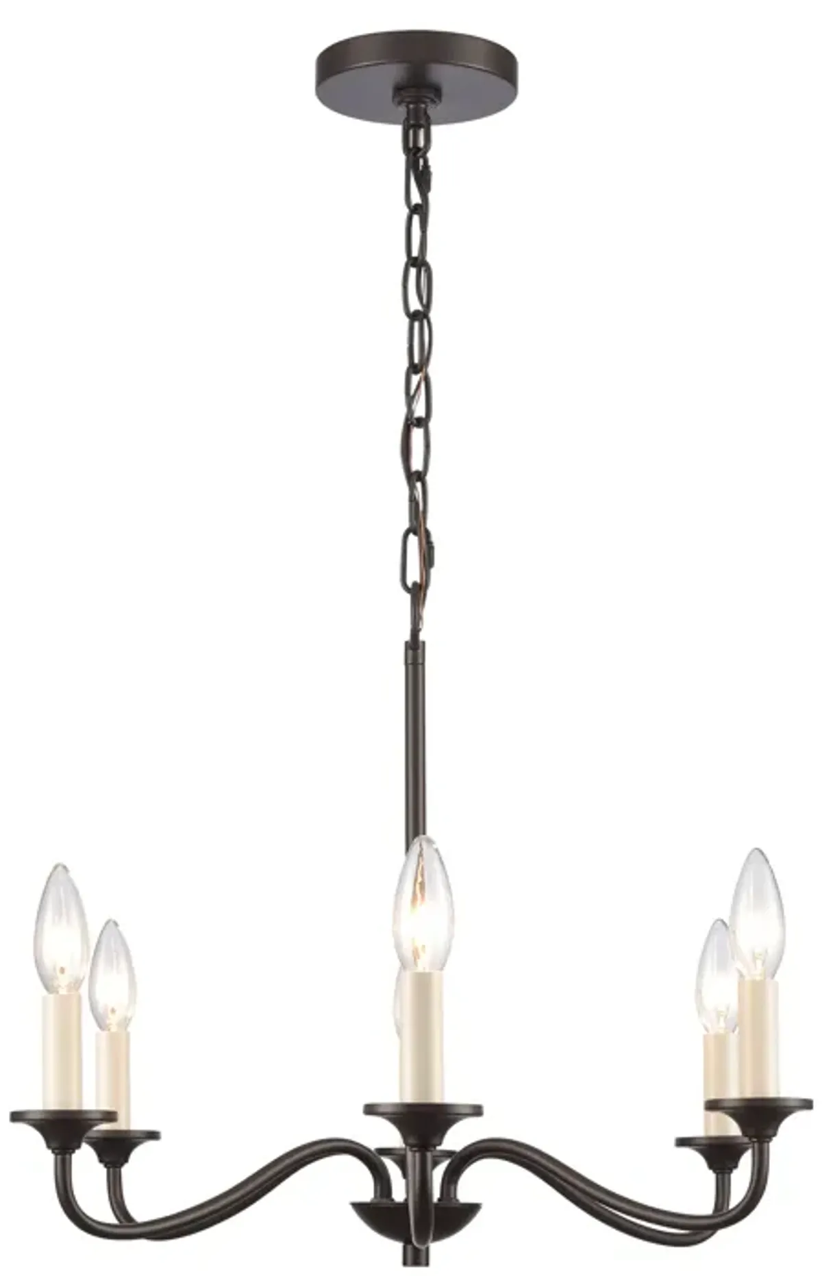 Quinn 30'' Wide 6-Light Bronze Chandelier