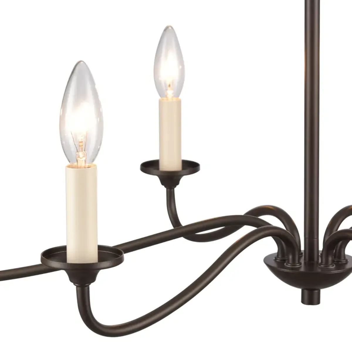 Quinn 30'' Wide 6-Light Bronze Chandelier