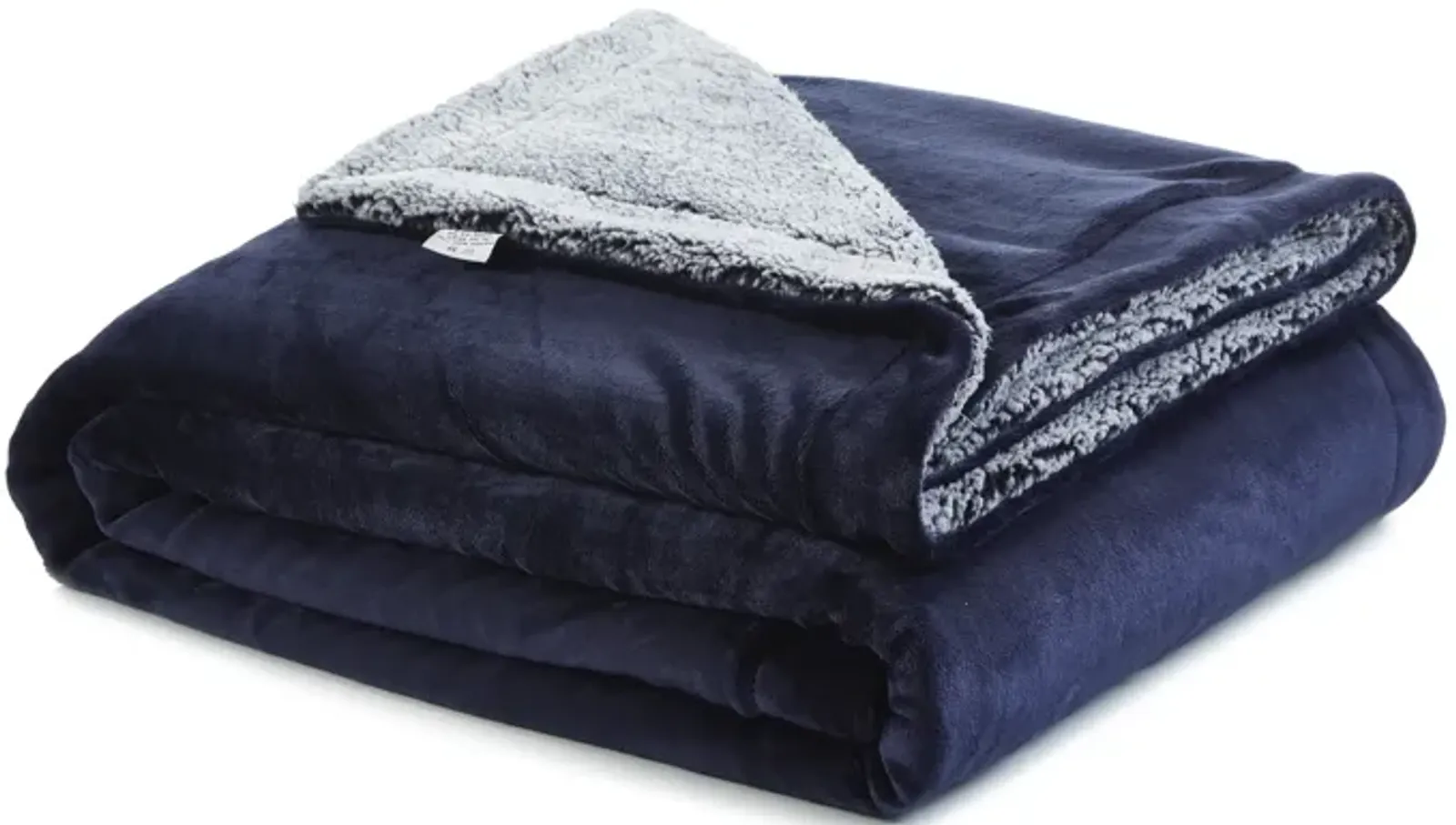 Cozy Tyme Babineaux Flannel Reversible Heathered Sherpa Throw Blanket 60"x80"