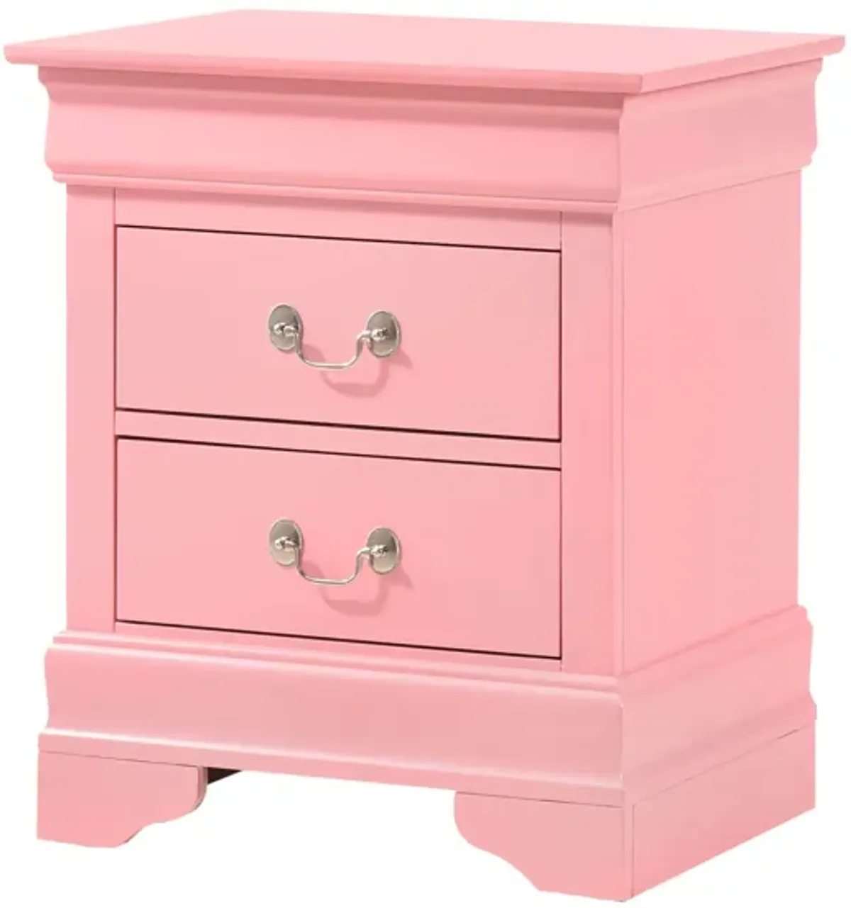 Louis Philippe 2-Drawer Nightstand (24 in. H X 21 in. W X 16 in. D)