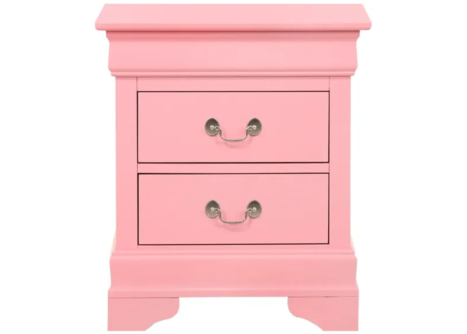 Louis Philippe 2-Drawer Nightstand (24 in. H X 21 in. W X 16 in. D)