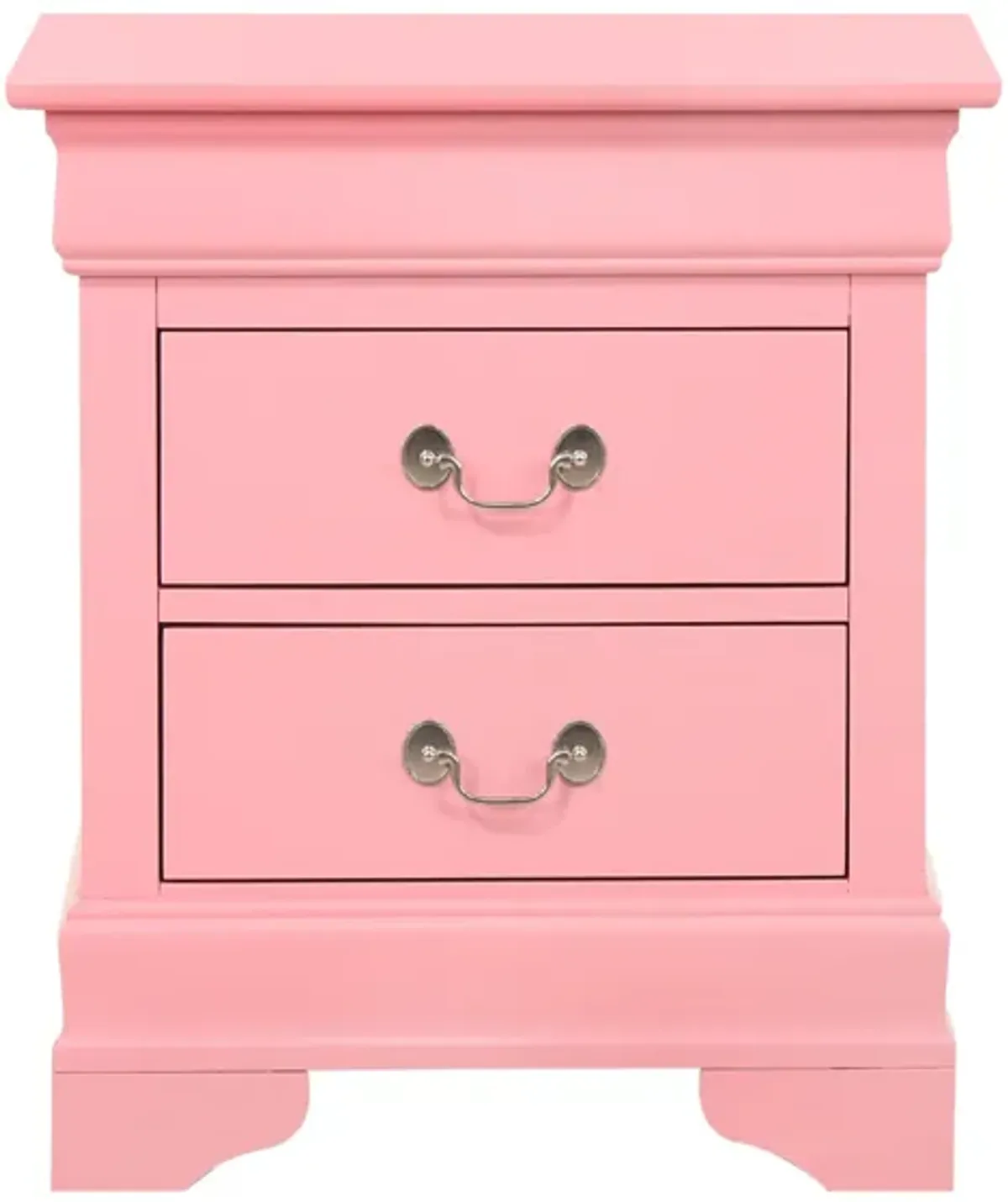 Louis Philippe 2-Drawer Nightstand (24 in. H X 21 in. W X 16 in. D)