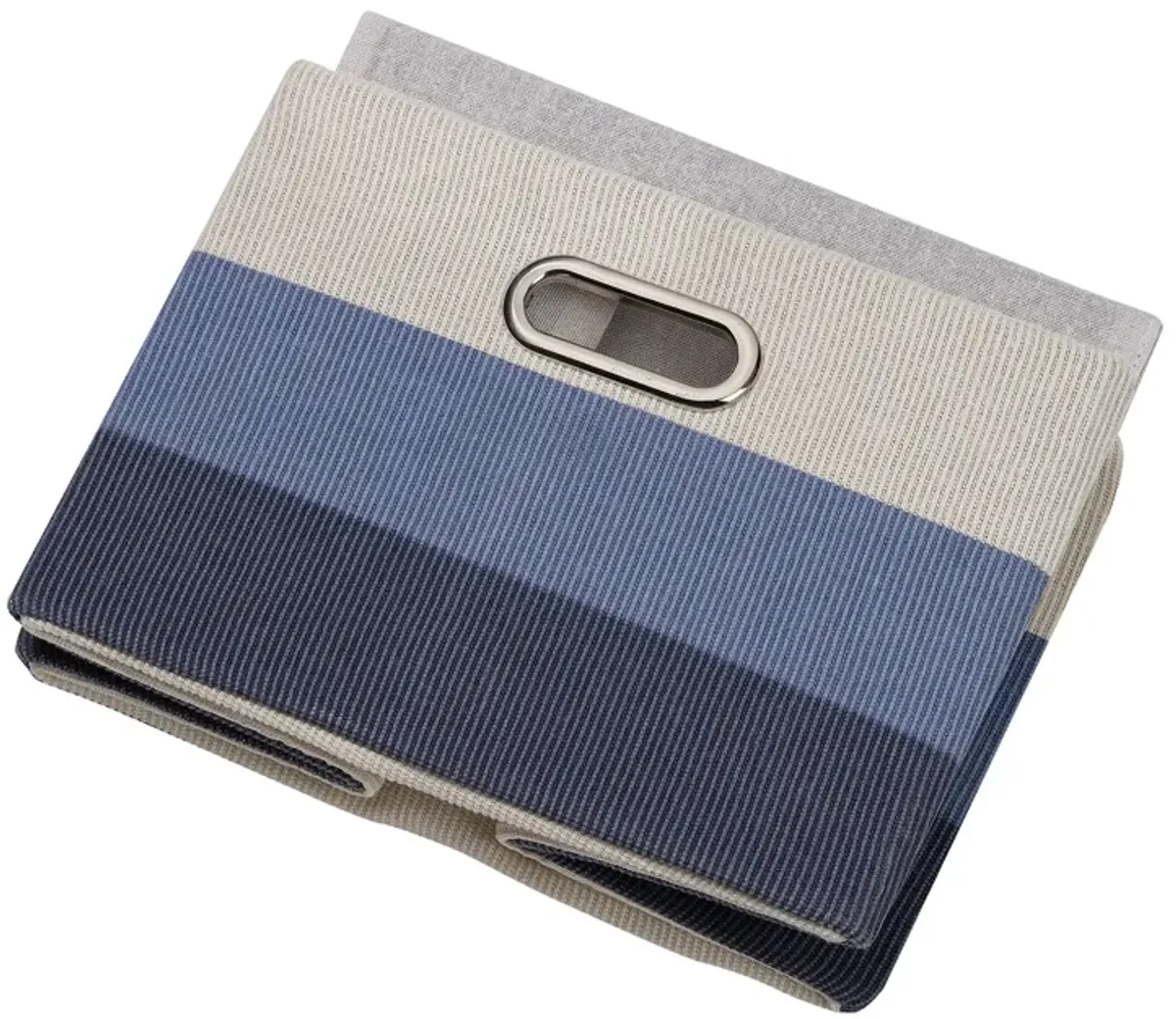 Lambs & Ivy Blue Ombre Foldable/Collapsible Storage Bin/Basket