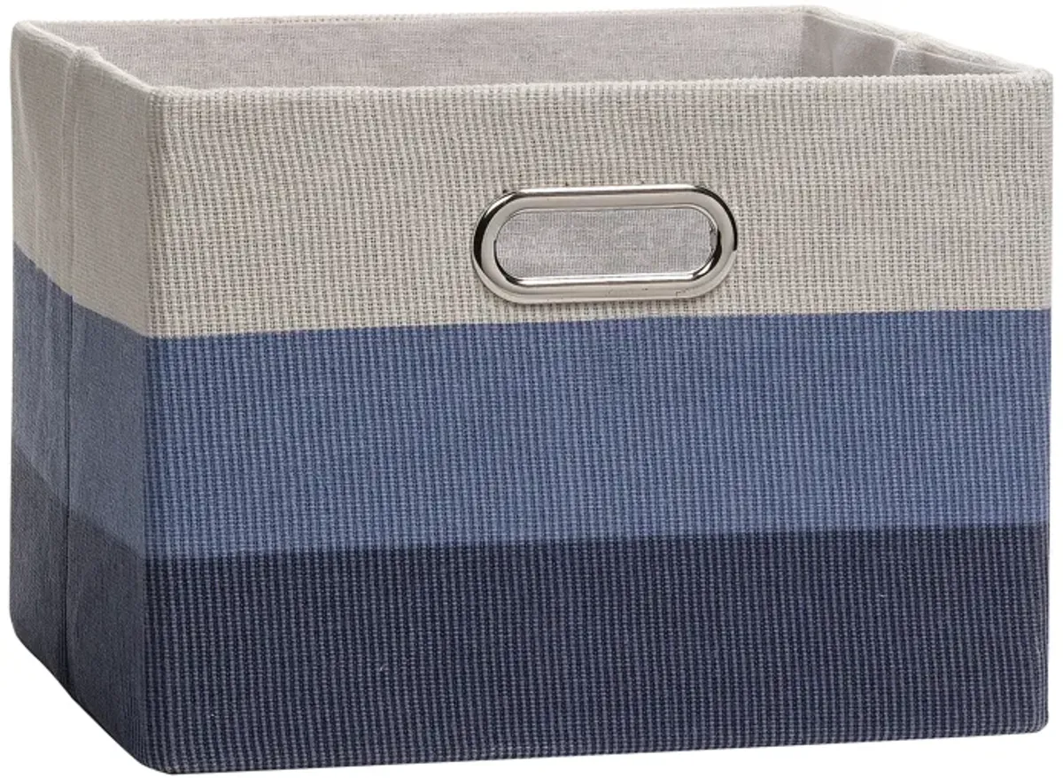 Lambs & Ivy Blue Ombre Foldable/Collapsible Storage Bin/Basket