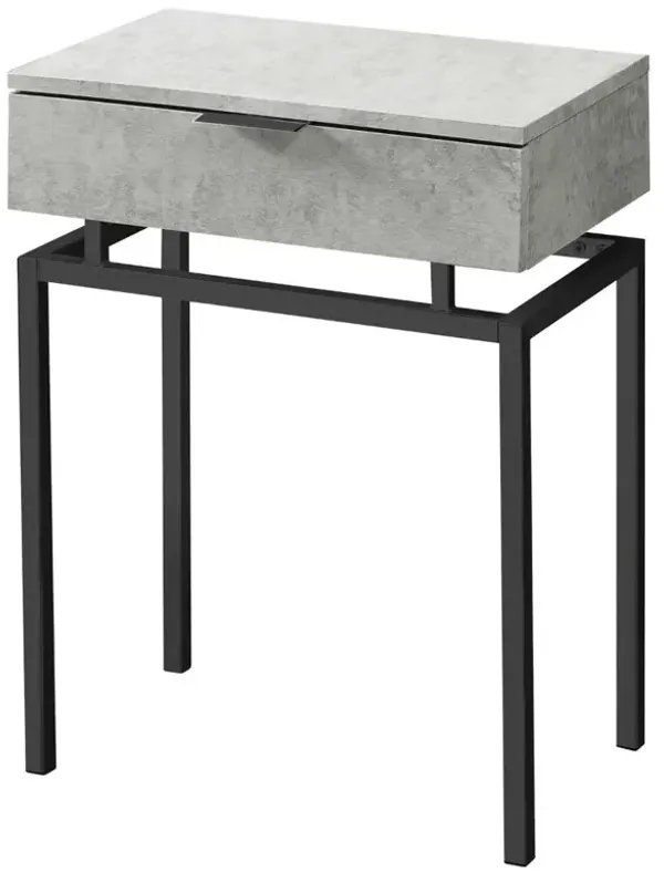24in Modern End Table 1 Drawer Nightstand