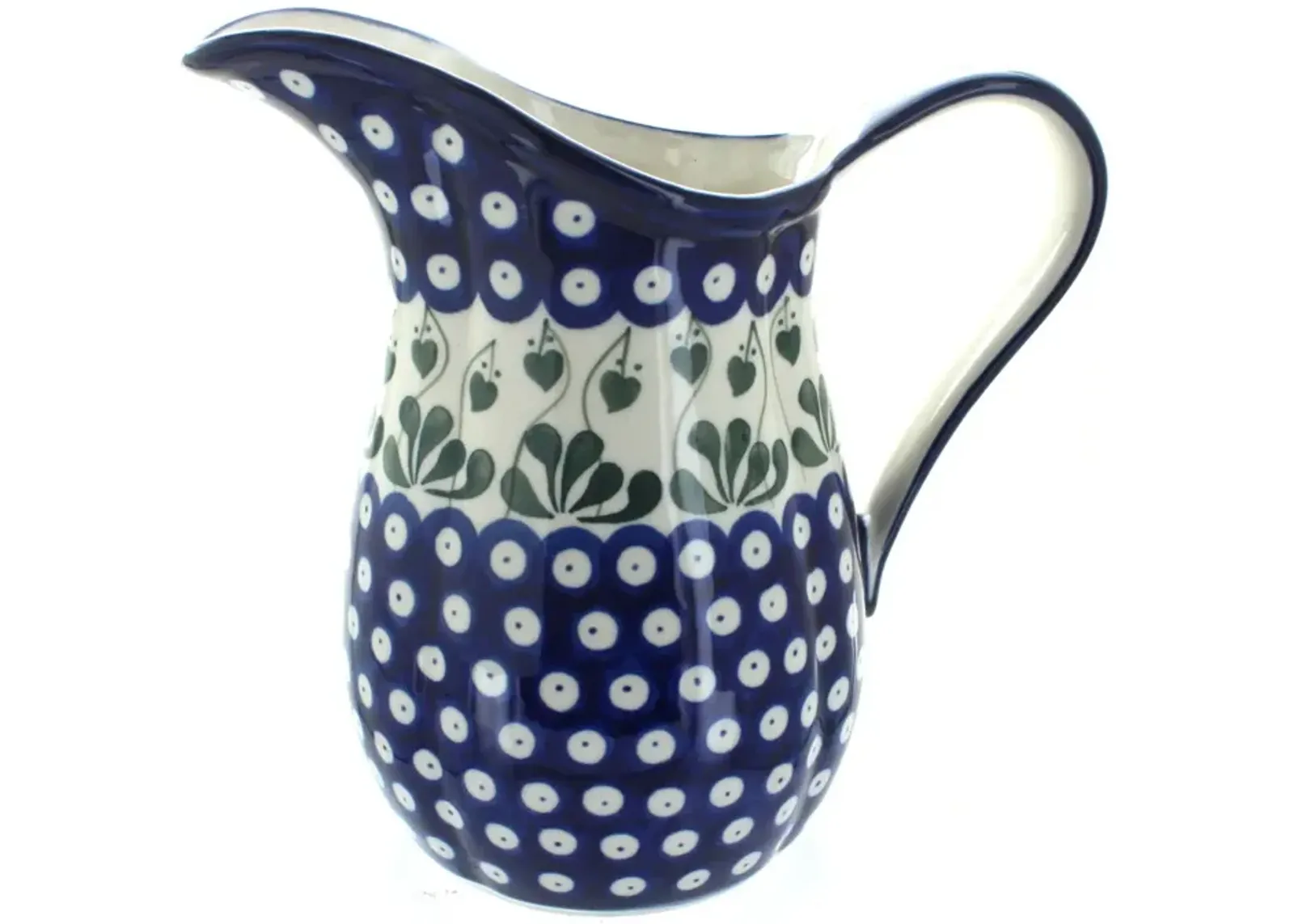 Blue Rose Polish Pottery Sapphire Fields Pitcher