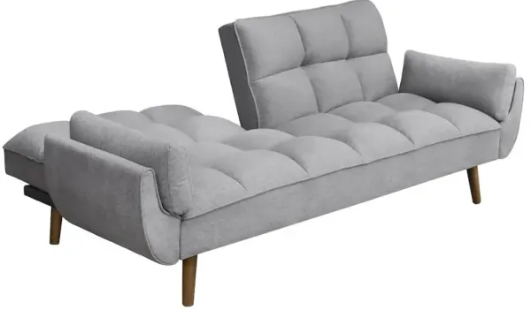 Artisan Design Sofa Bed made of Solid Wood / High-Density Foam / Mdf in Grey color
