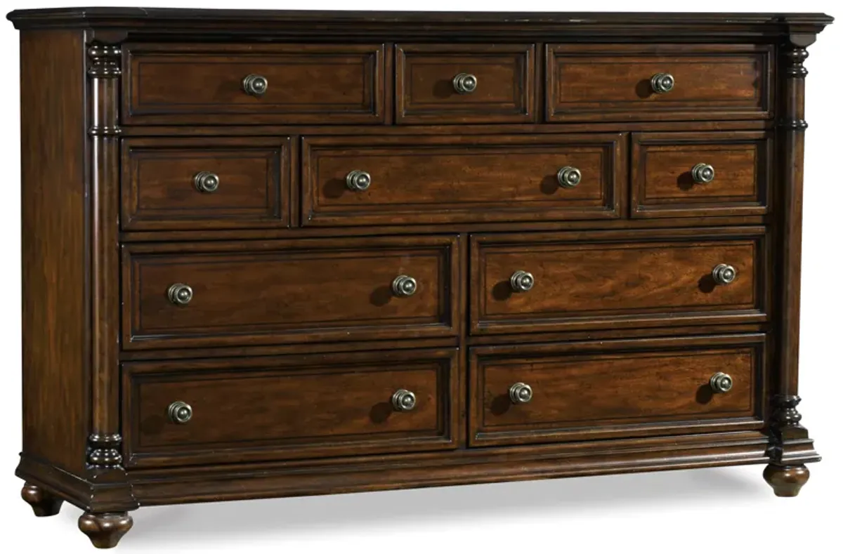 Leesburg Dresser in Dark Wood