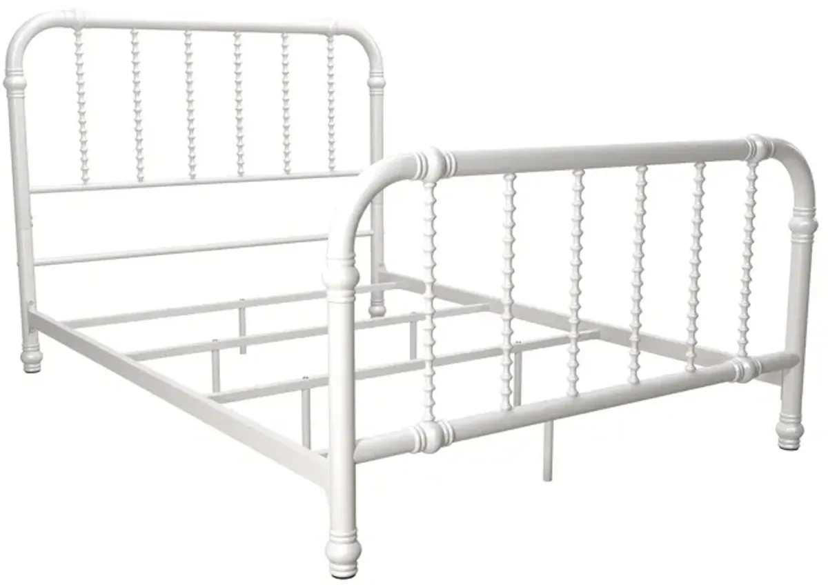 Atwater Living Krissy Full Metal Bed, White