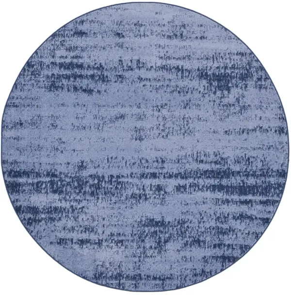 Nourison Essentials NRE03 Denim 6' x Round Rug