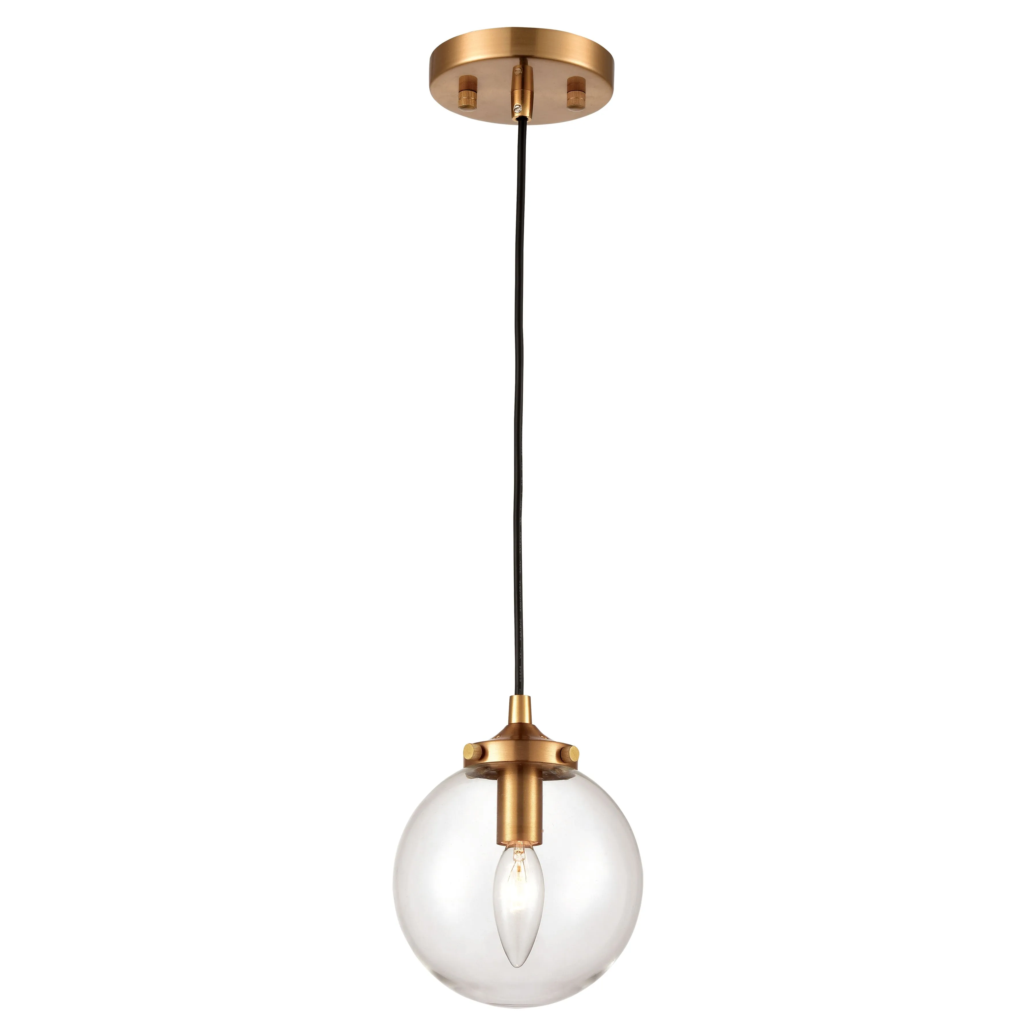 Boudreaux 6'' Wide 1-Light Gold Mini Pendant