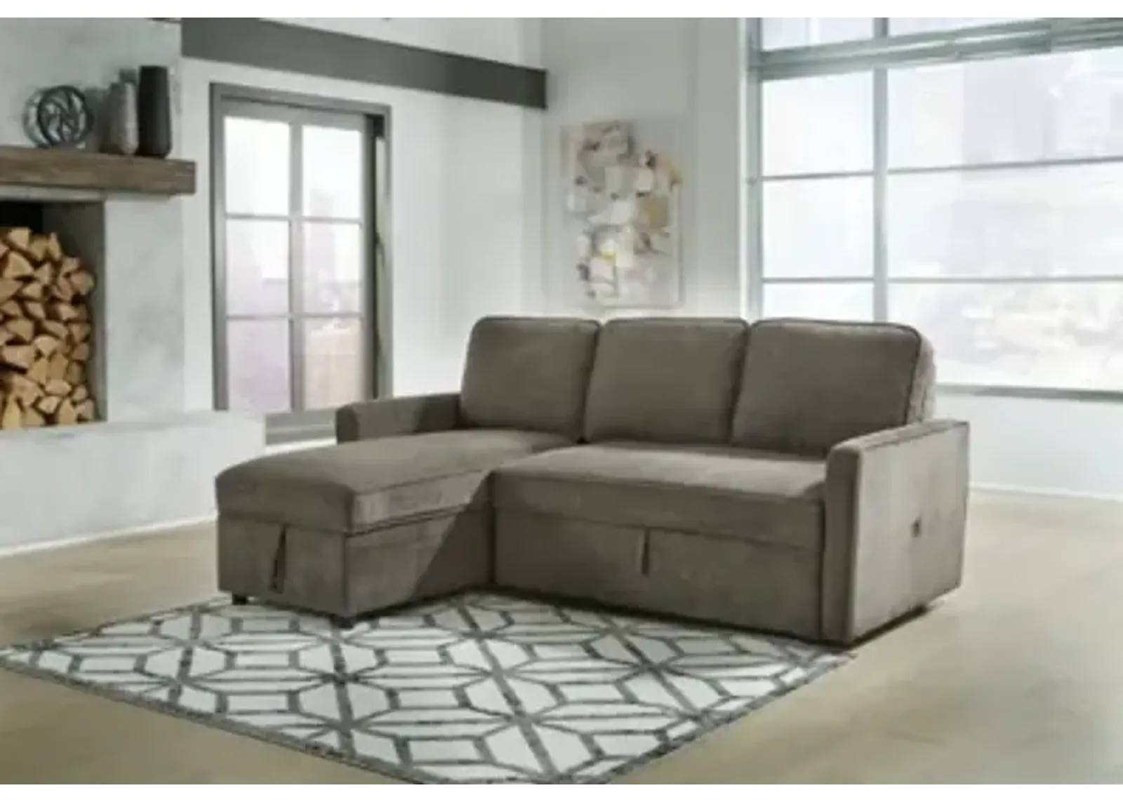 Kerle 2-Piece Sectional with Pop Up Bed