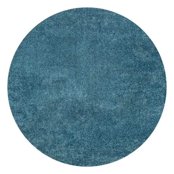 Haze Solid Low Pile Round Area Rug