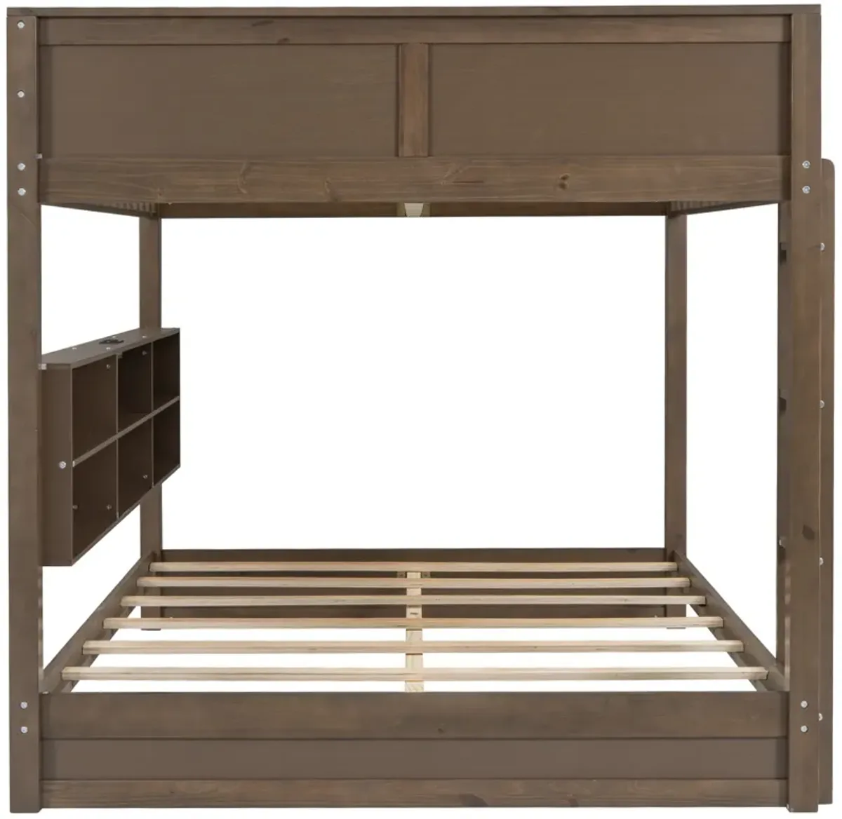 Merax Bunk Bed with Storage Cabinets and USB Ports