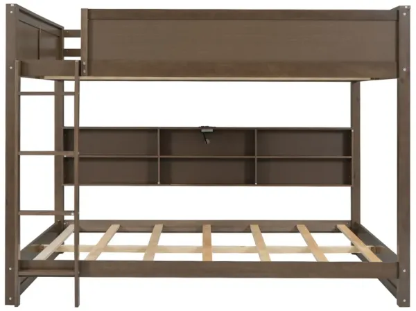 Merax Bunk Bed with Storage Cabinets and USB Ports