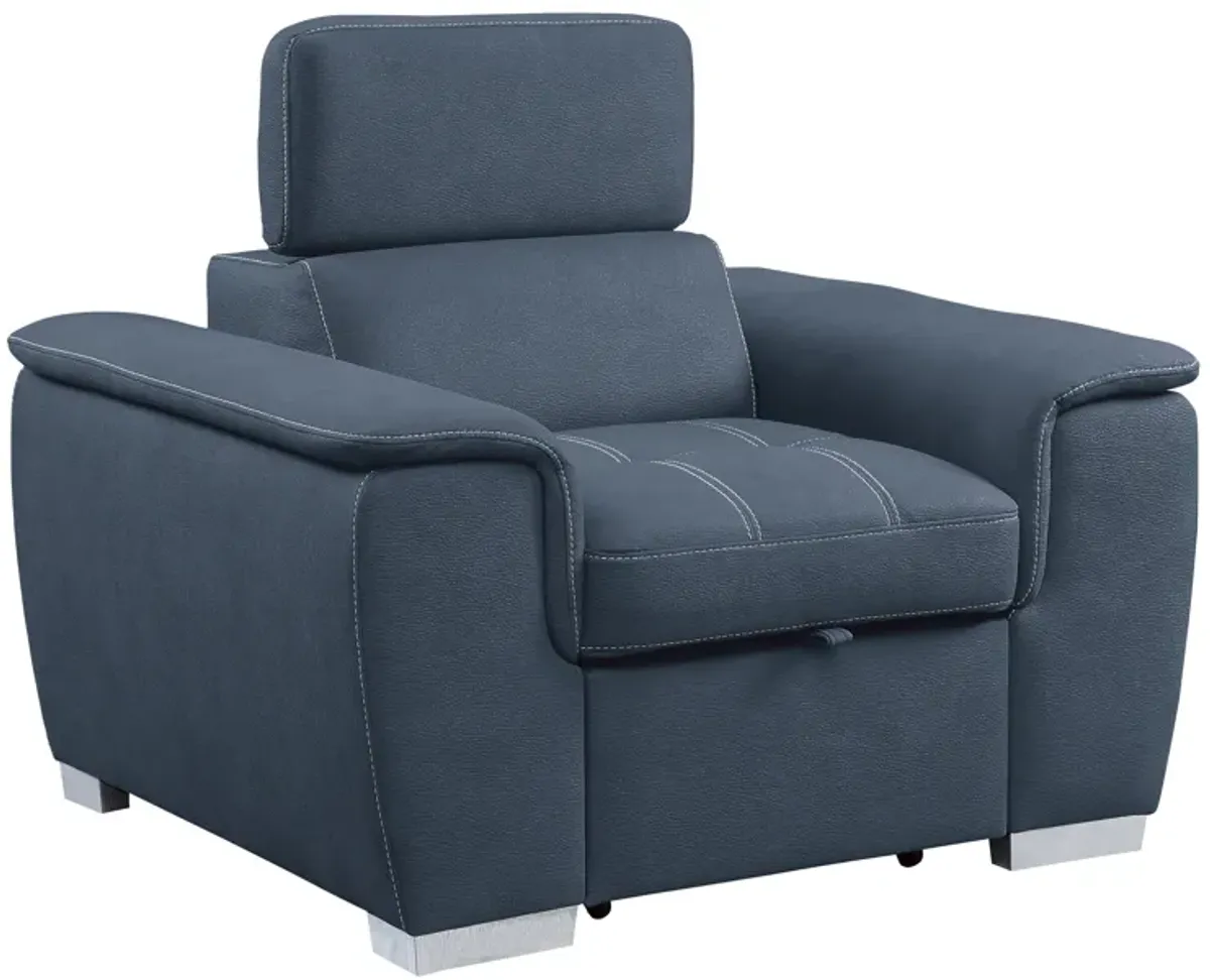 Ferriday Chair with Pull Out Ottoman