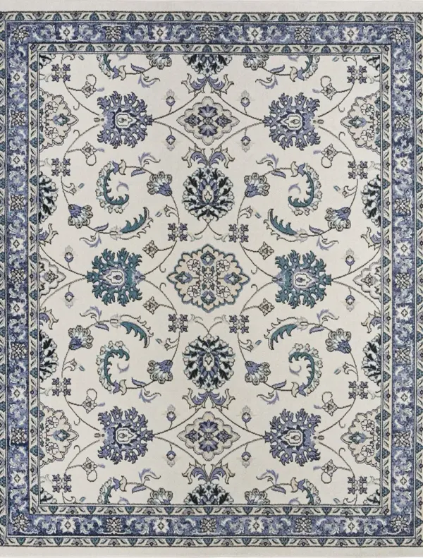 Nourison Essentials NRE05 Ivory/Blue 5' x 7' Rug